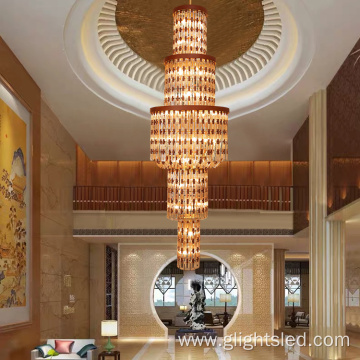 Customized Hotel Glass Led Chandelier Pendant Light